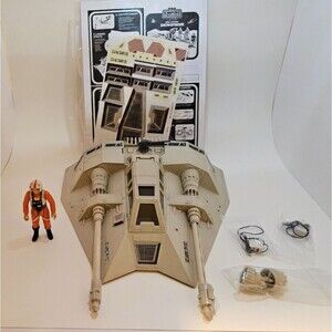 Vintage Kenner 1980 Star Wars Snow Speeder Empire Strike Back w/ figure, Extras.